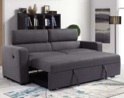 Sofa convertible avec prise USB et appuis-tête ajustables