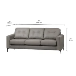 Sofa en cuir véritable