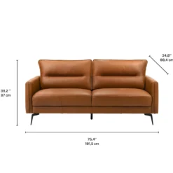 Sofa en tout cuir véritable