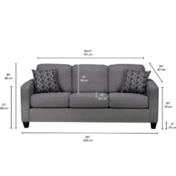Sofa - gris charbon