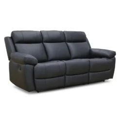 Sofa inclinable en cuir véritable