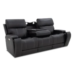 Sofa inclinable électrique avec appuis-tête ajustables, siège rabattable et système de son immersif