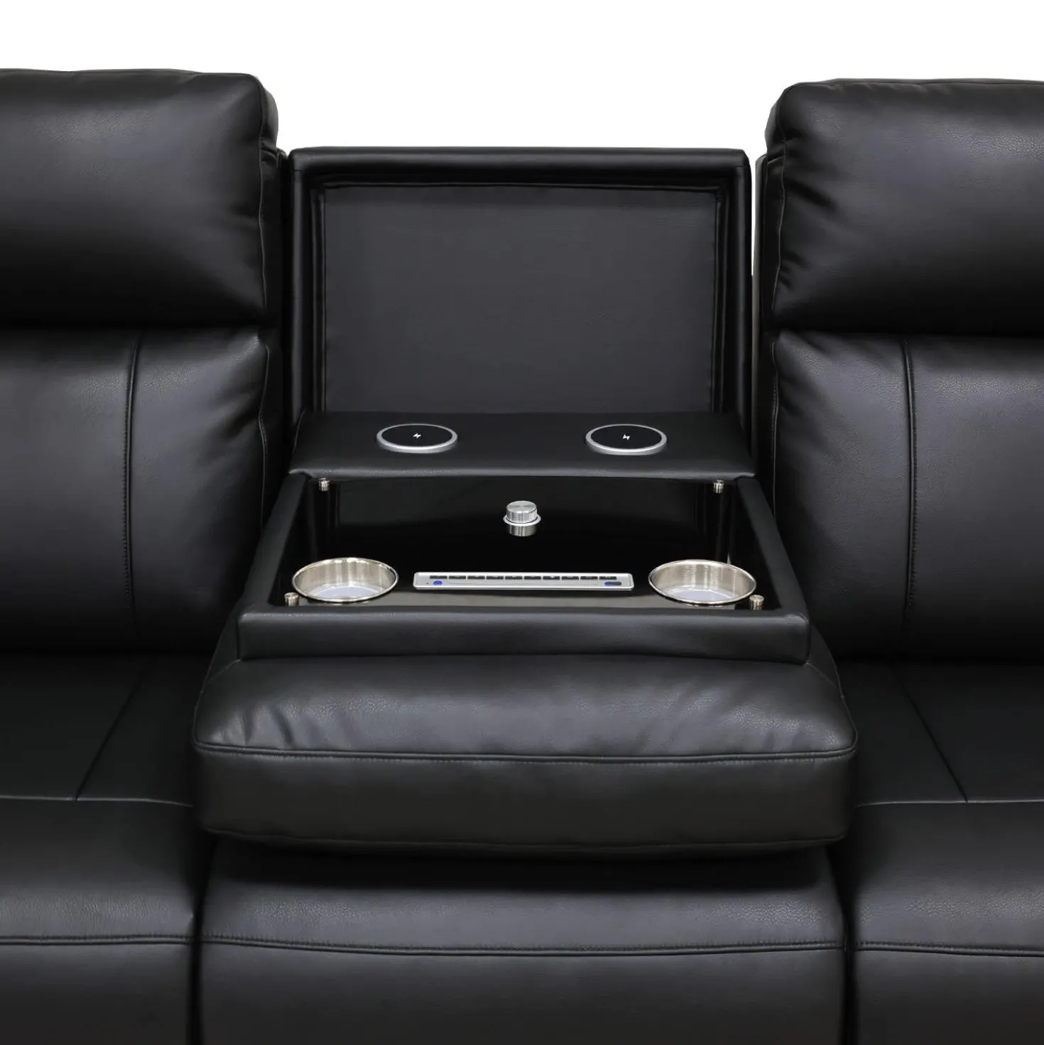 Sofa inclinable électrique avec massage, chaleur et dossier rabattable avec système de son intégré