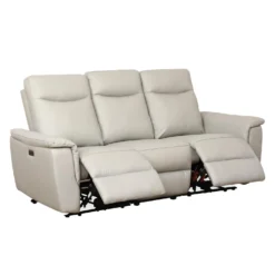 Sofa inclinable électrique en cuir véritable