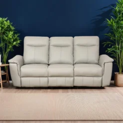 Sofa inclinable électrique en cuir véritable