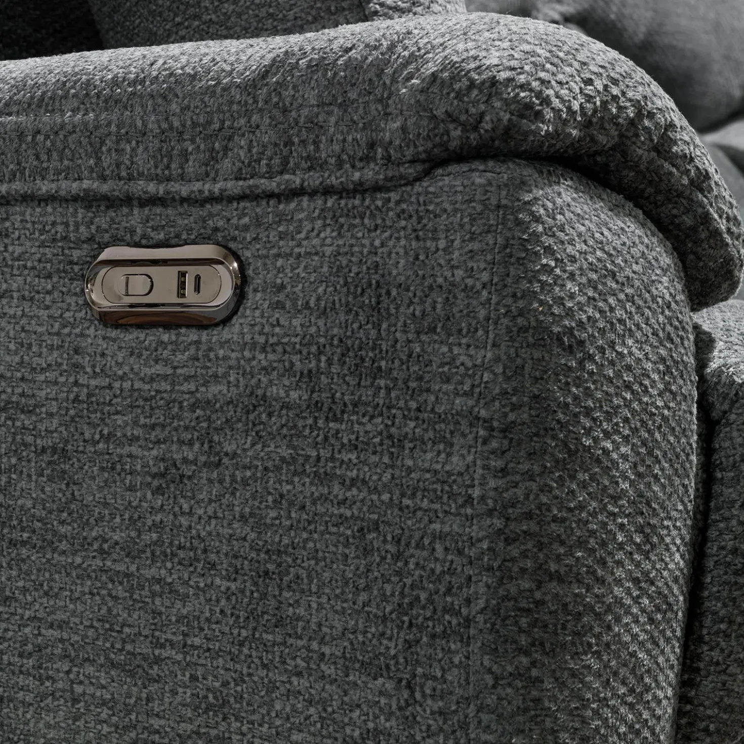Sofa inclinable électrique - gris