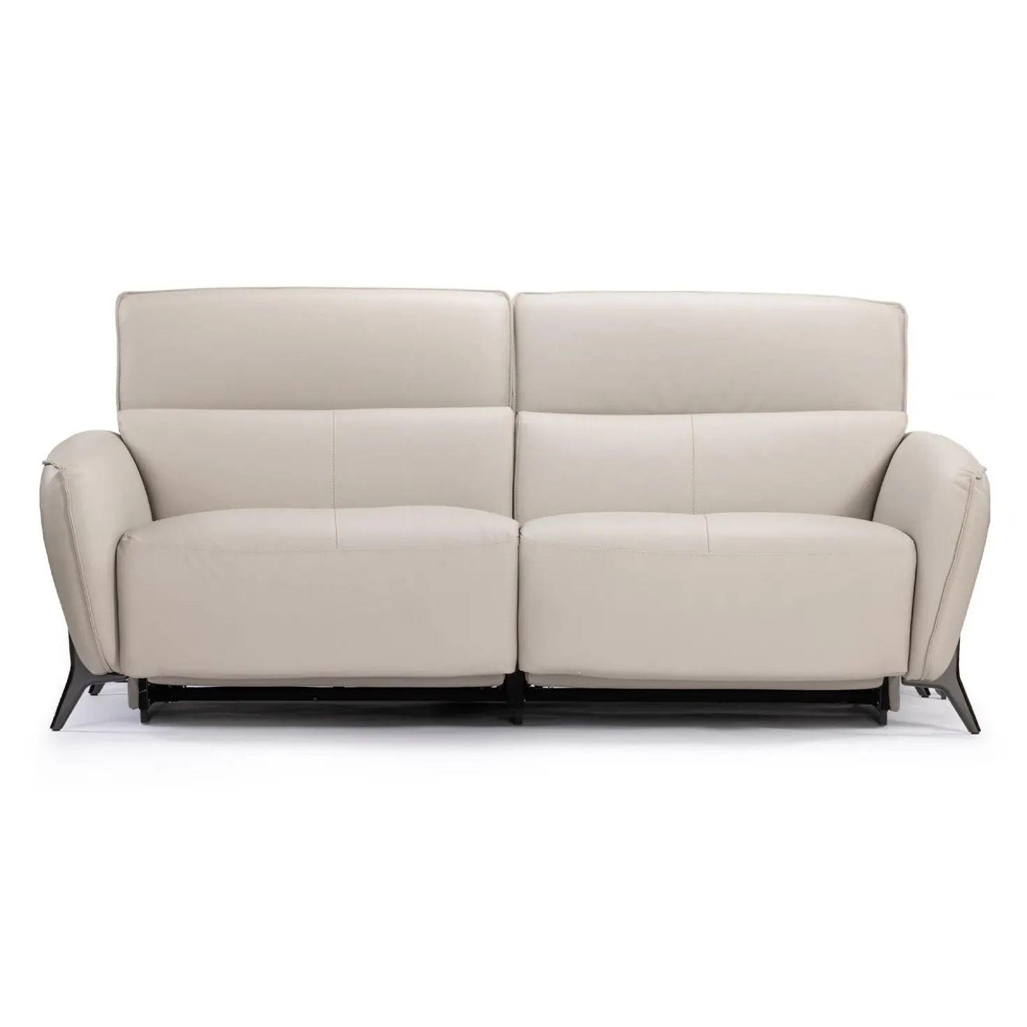 Sofa électrique inclinable avec appuis-tête ajustables - cuir véritable