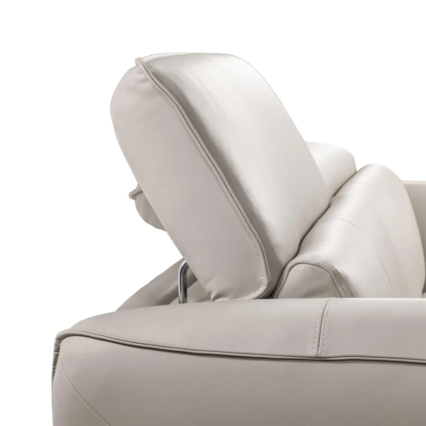 Sofa électrique inclinable avec appuis-tête ajustables - cuir véritable