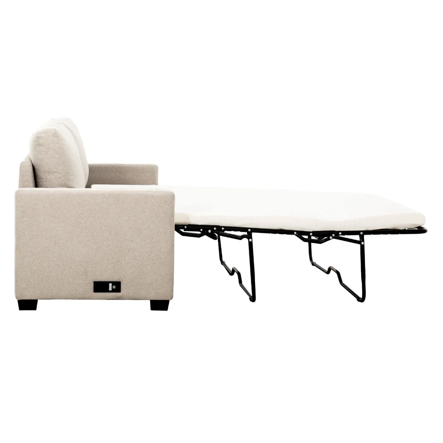 Sofa-lit format double avec prises USB