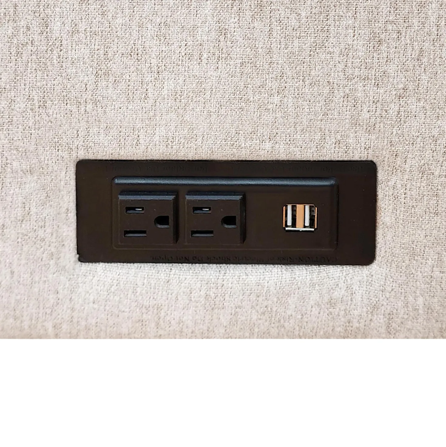 Sofa-lit format double avec prises USB