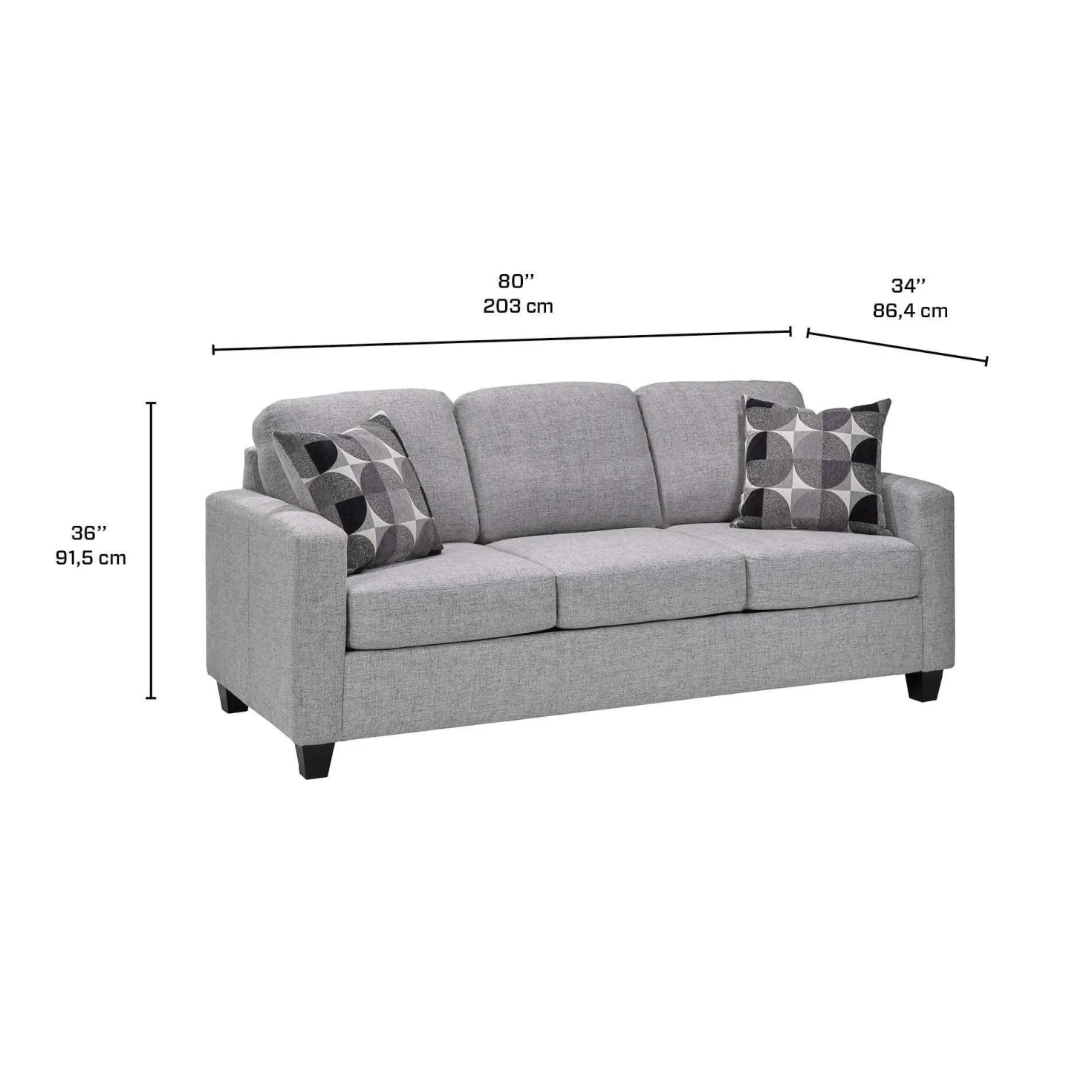 Sofa-lit - gris