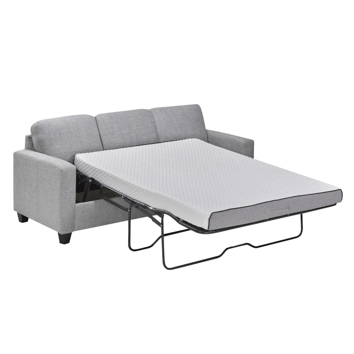 Sofa-lit réversible avec chaise longue - gris