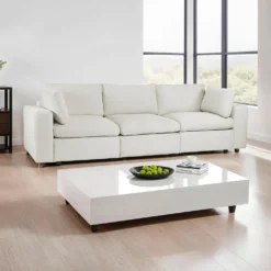 Sofa modulaire beige - 5 mcx