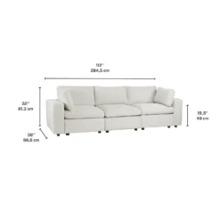 Sofa modulaire beige - 5 mcx
