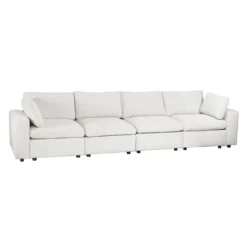 Sofa modulaire beige - 6 mcx