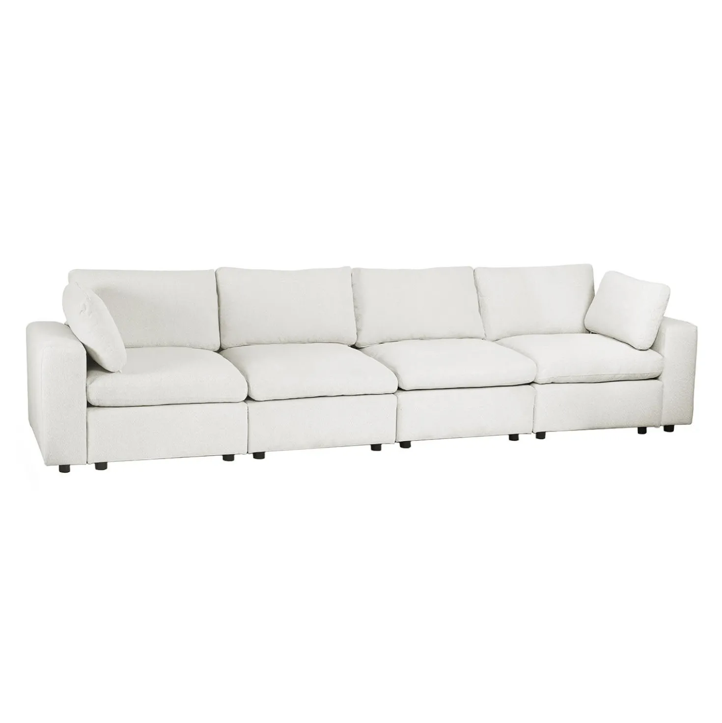 Sofa modulaire beige - 6 mcx