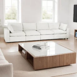 Sofa modulaire beige - 6 mcx