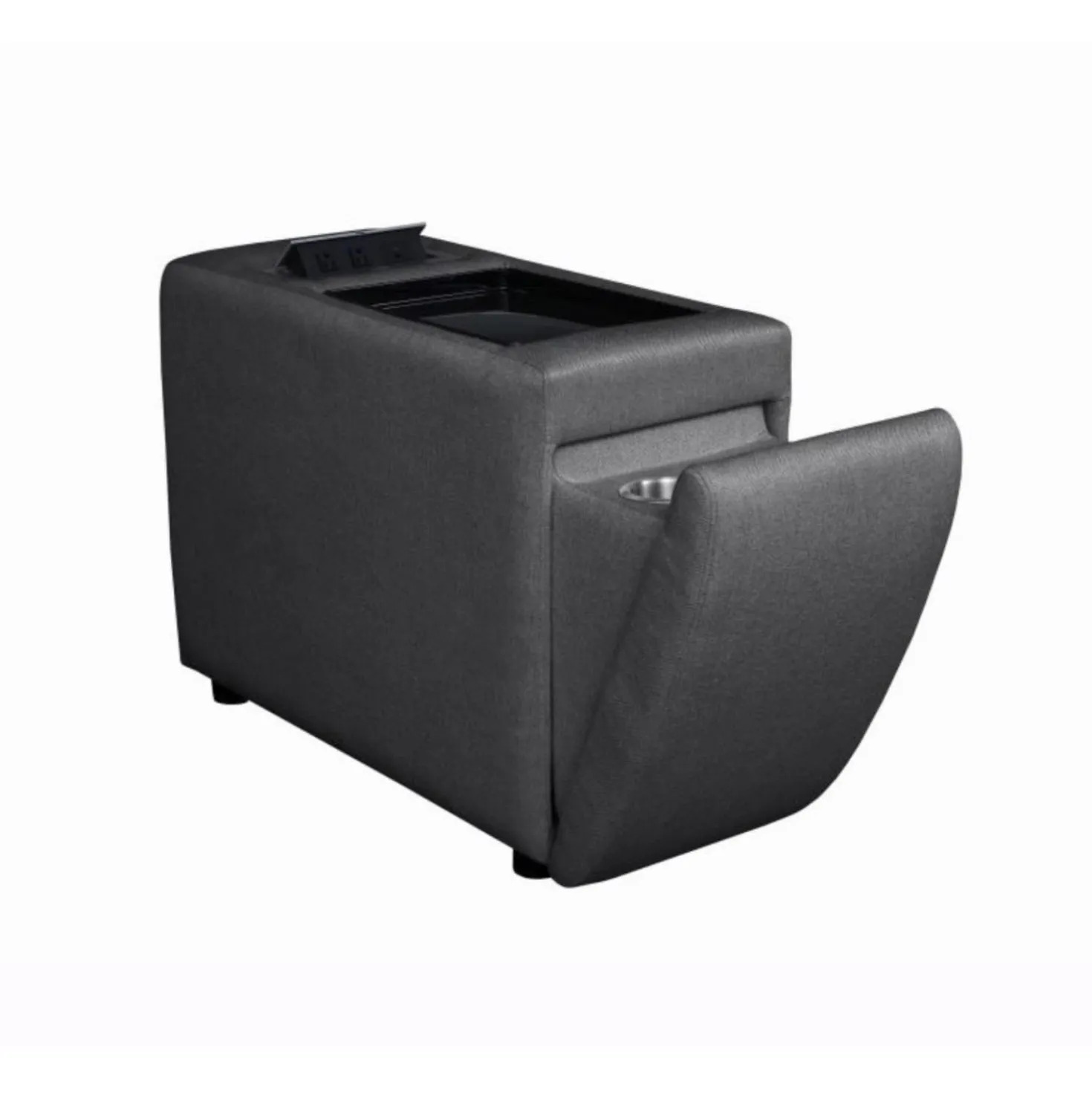 Sofa modulaire gris avec console - 4 mcx