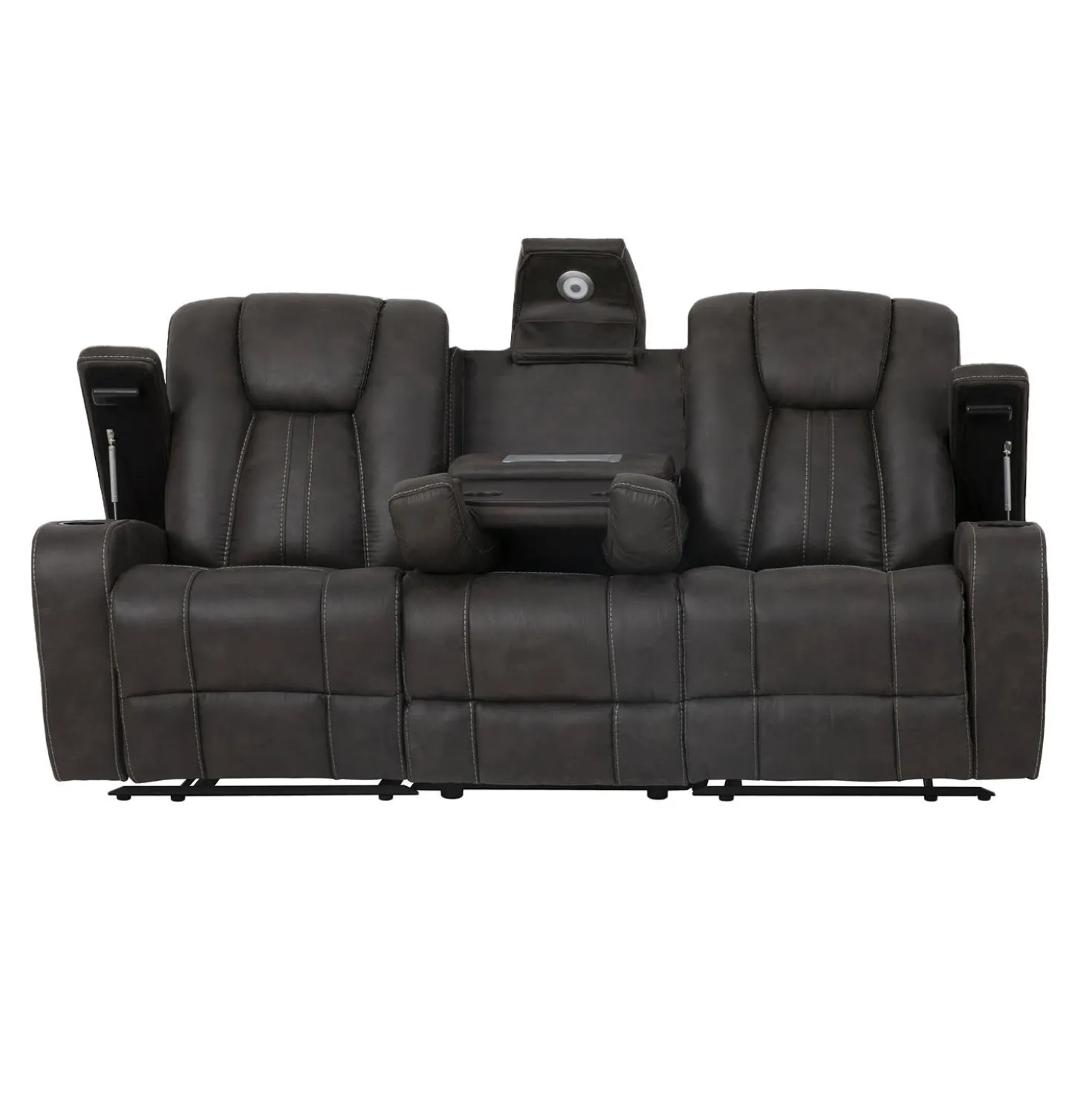 Sofa modulaire inclinable avec dossier rabattable et porte-gobelets - 3 mcx