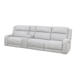 Sofa modulaire inclinable et console avec rangement et porte-gobelets - 4 mcx