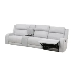 Sofa modulaire inclinable et console avec rangement et porte-gobelets - 4 mcx