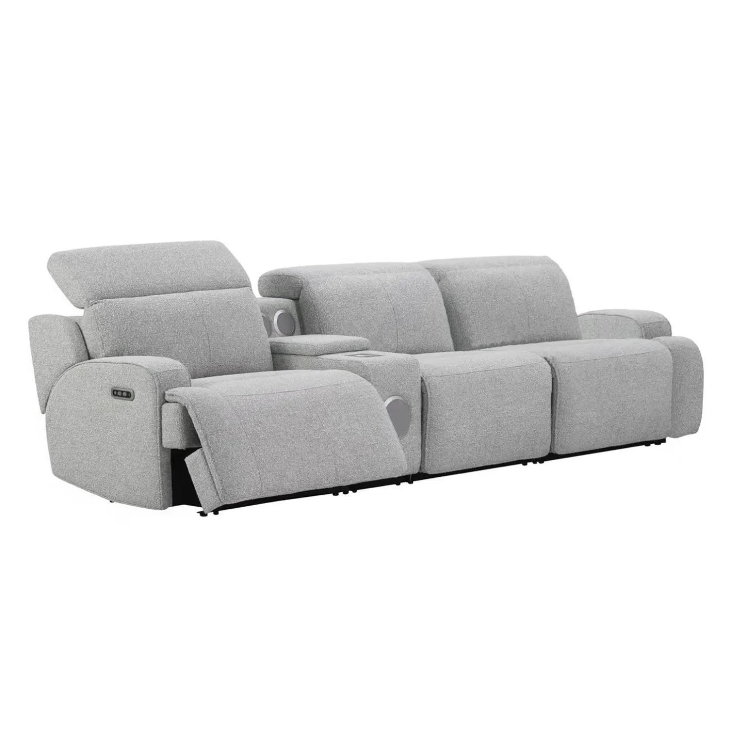 Sofa modulaire inclinable électrique et console avec système audio intégré - 4 mcx