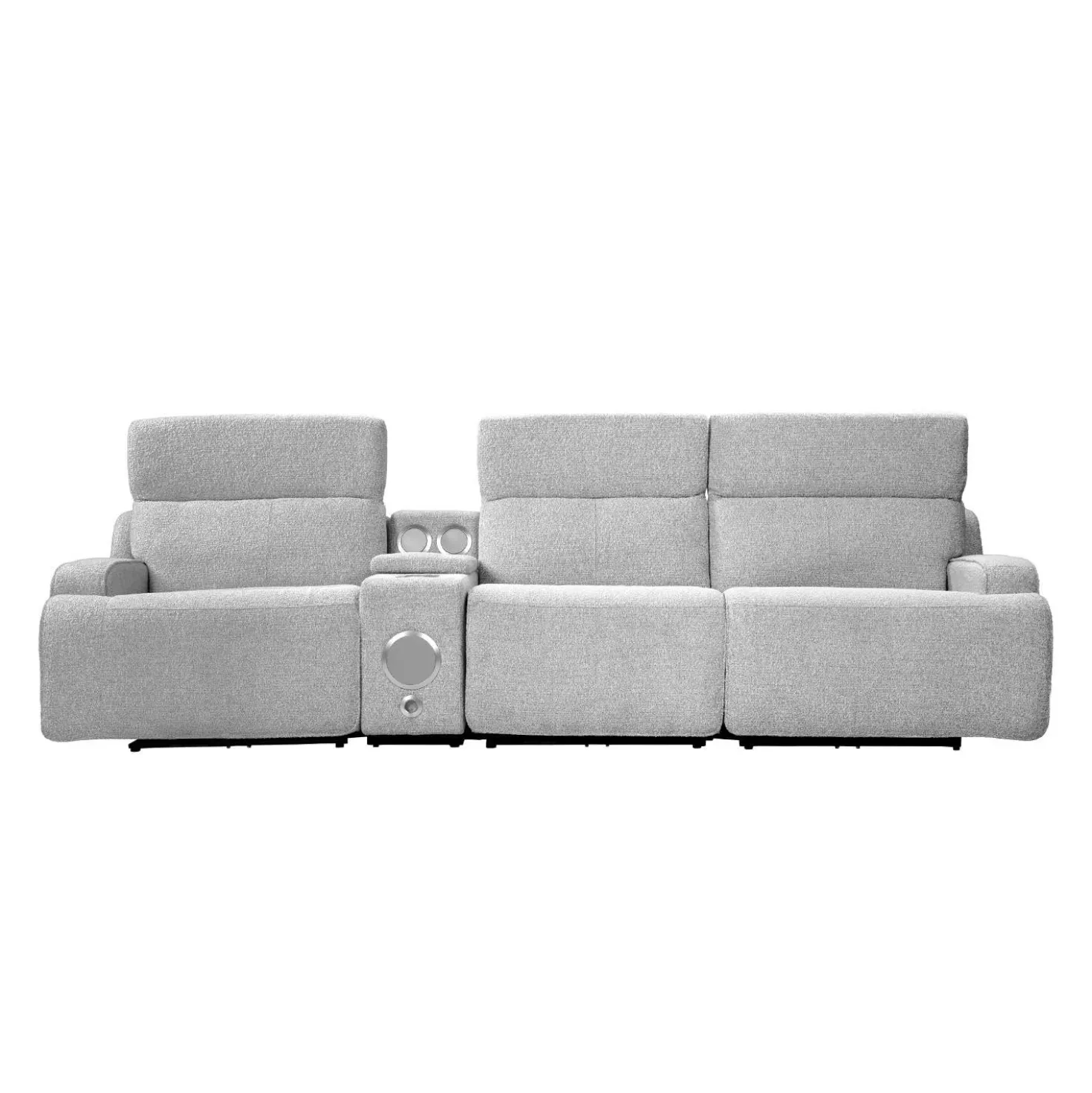 Sofa modulaire inclinable électrique et console avec système audio intégré - 4 mcx