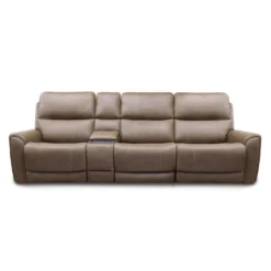 Sofa modulaire électrique inclinable avec console - 4 mcx