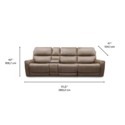 Sofa modulaire électrique inclinable avec console - 4 mcx