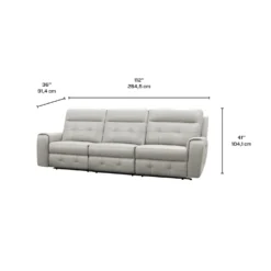 Sofa modulaire électrique inclinable avec dossier rabattable- 3 mcx