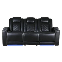 Sofa modulaire électrique inclinable avec dossier rabattable et lumières de lecture - 3 mcx