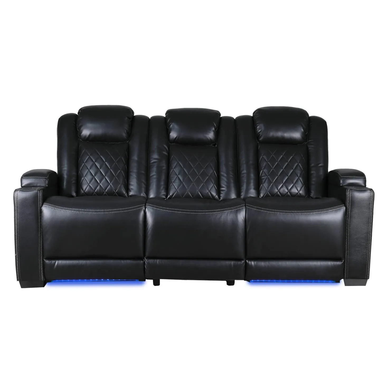 Sofa modulaire électrique inclinable avec dossier rabattable et lumières de lecture - 3 mcx