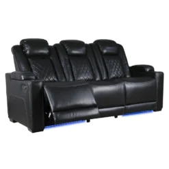 Sofa modulaire électrique inclinable avec dossier rabattable et lumières de lecture - 3 mcx