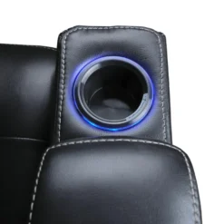 Sofa modulaire électrique inclinable avec dossier rabattable et lumières de lecture - 3 mcx