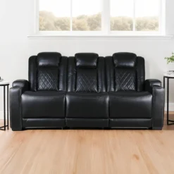 Sofa modulaire électrique inclinable avec dossier rabattable et lumières de lecture - 3 mcx