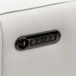 Sofa modulaire électrique inclinable en cuir véritable avec appui-têtes ajustables – 3 mcx