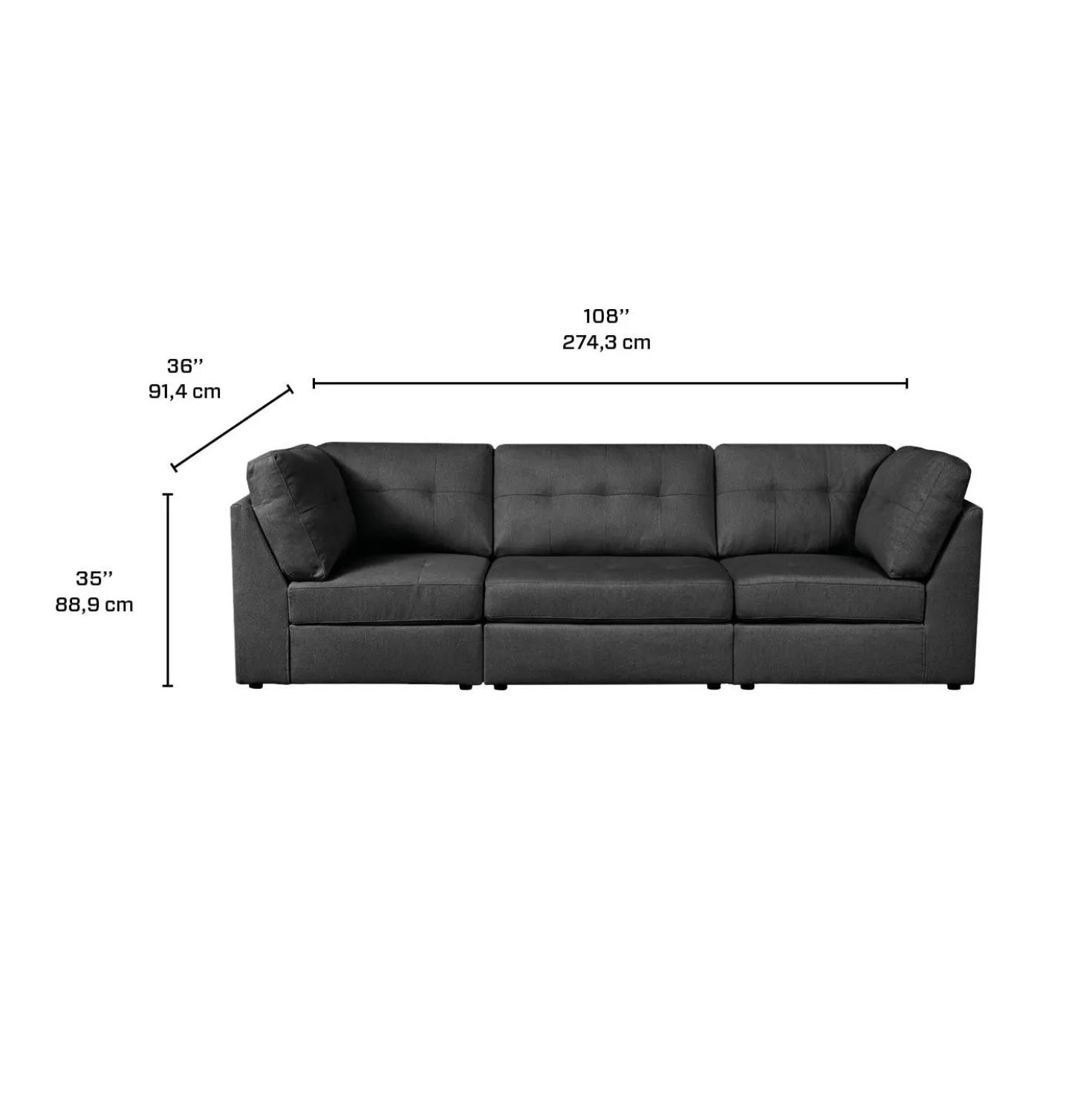 Sofa modulaire - 3 mcx
