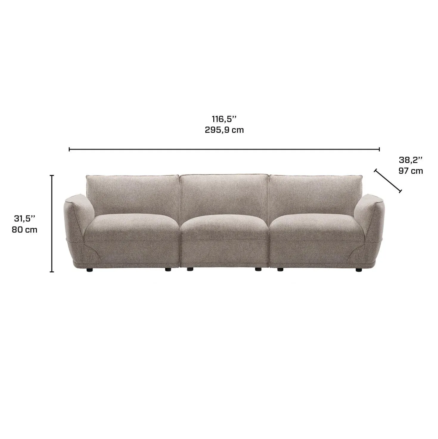 Sofa modulaire - 3 mcx