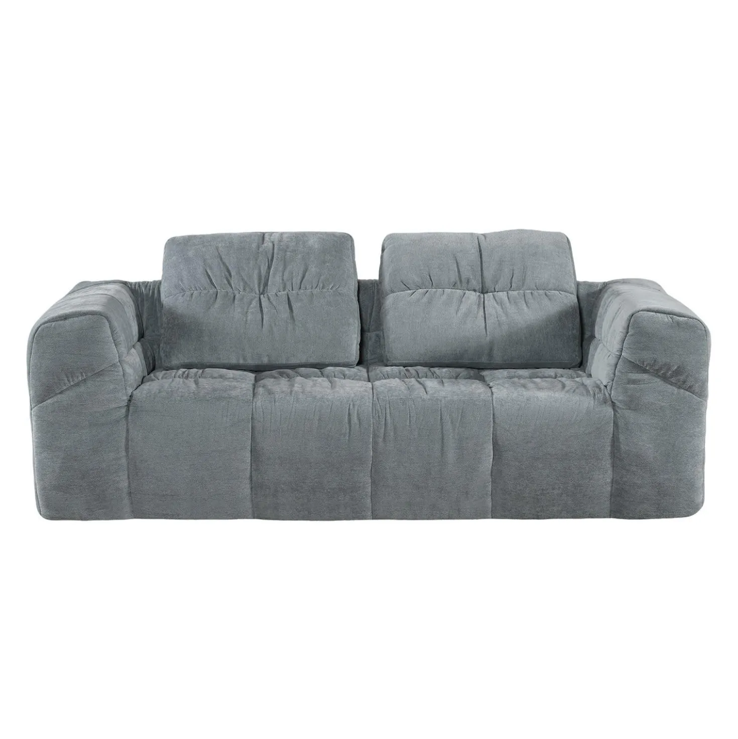 Sofa roulé et compressé dans une boite