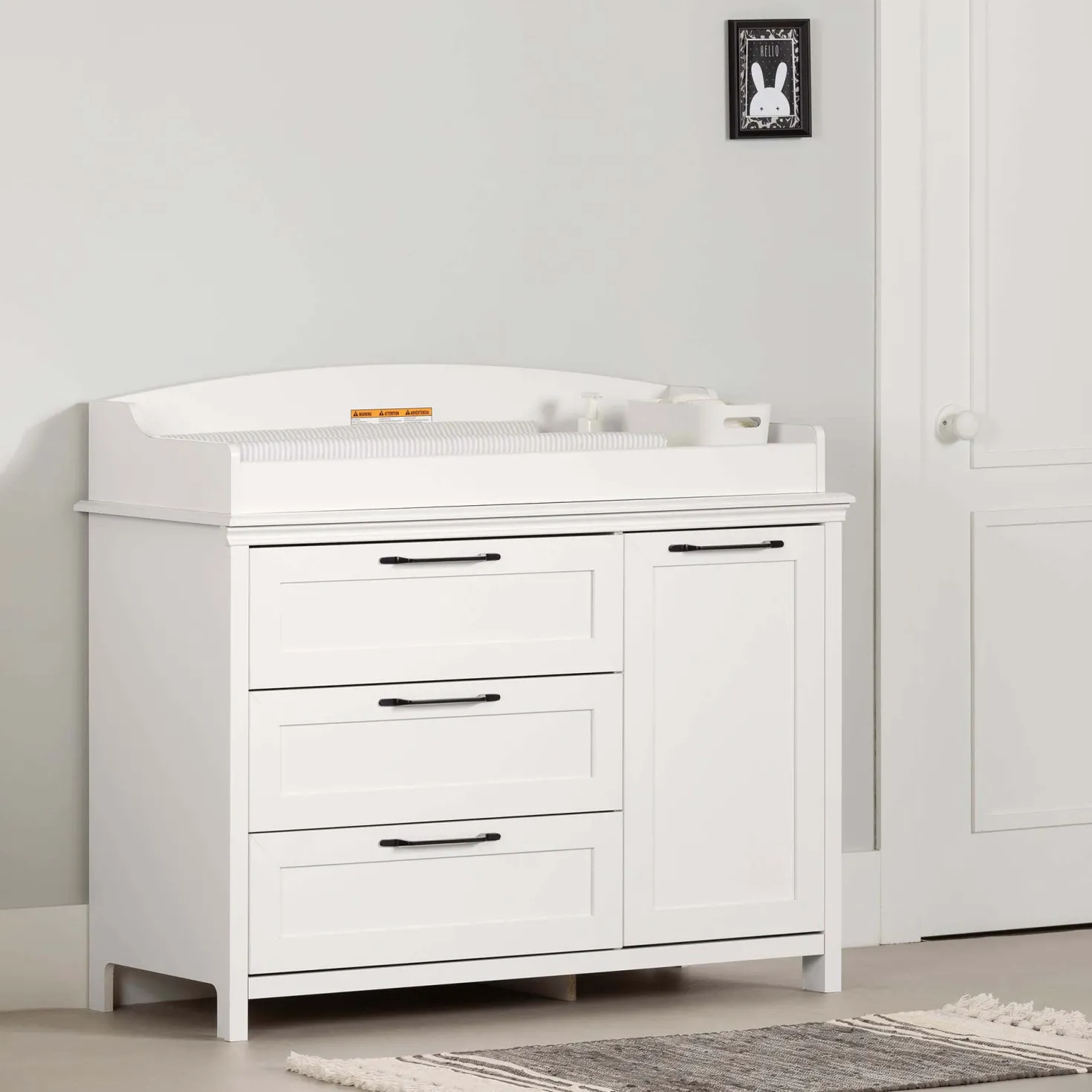 Table a langer avec pourtour amovible - South Shore