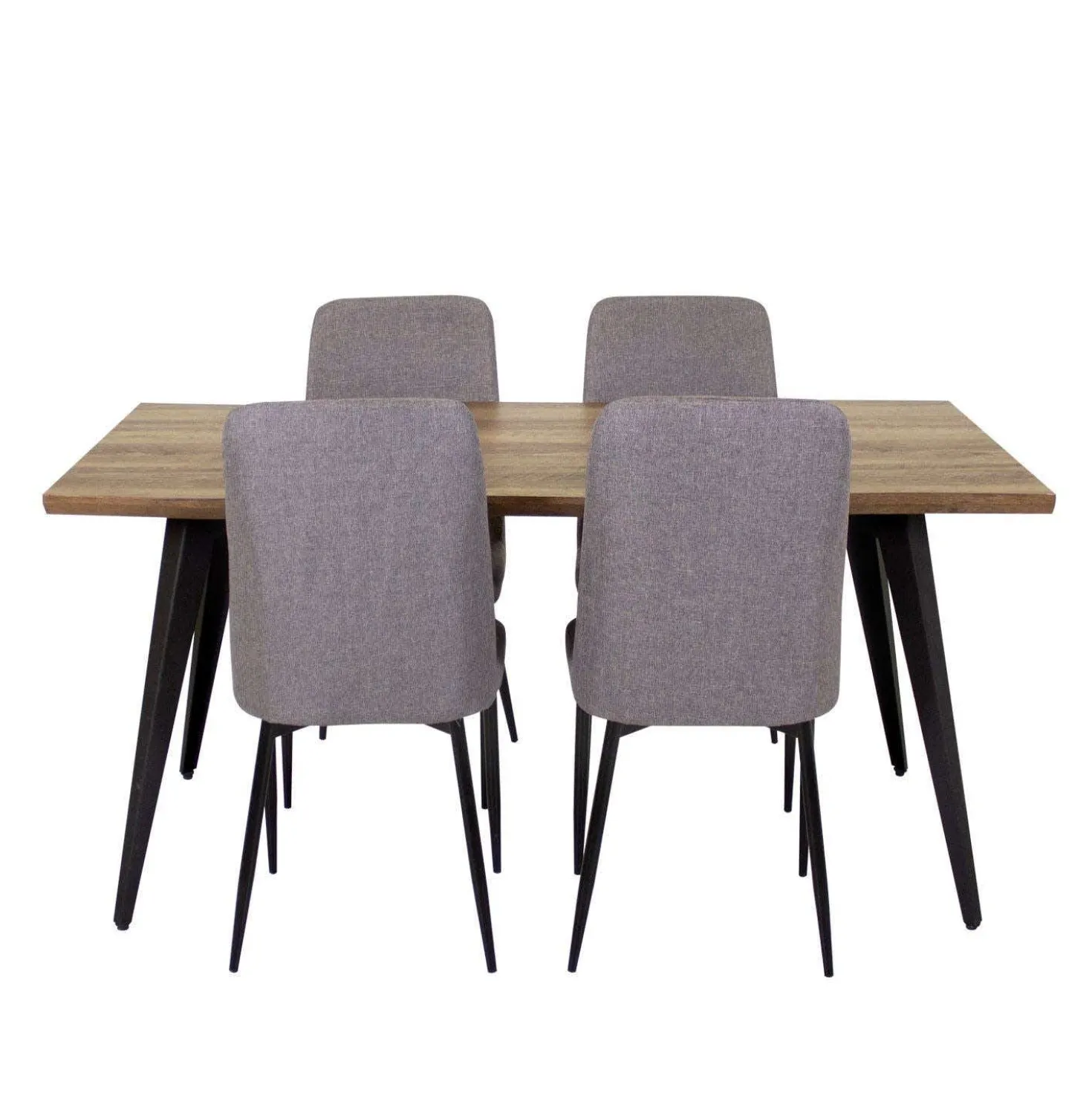 Table avec 4 chaises - gris