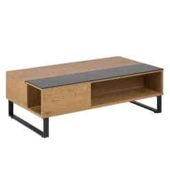 Table à café rectangulaire avec plateau relevable