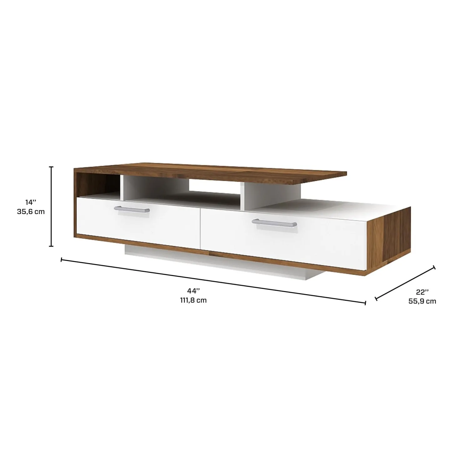 Table à café rectangulaire avec rangement