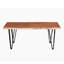 Table à café rectangulaire en bois massif