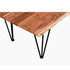 Table à café rectangulaire en bois massif