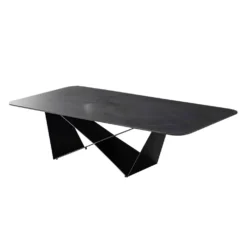 Table à café rectangulaire en pierre sintérisée