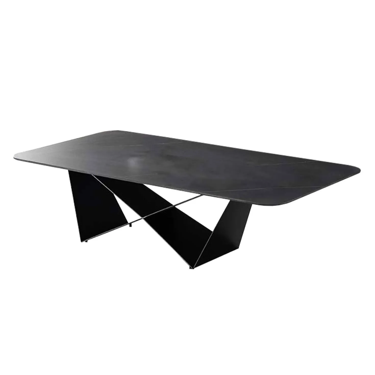 Table à café rectangulaire en pierre sintérisée