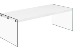 Table à café rectangulaire en verre - Monarch