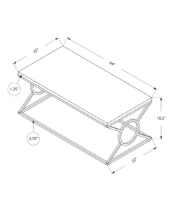 Table à café rectangulaire - Monarch