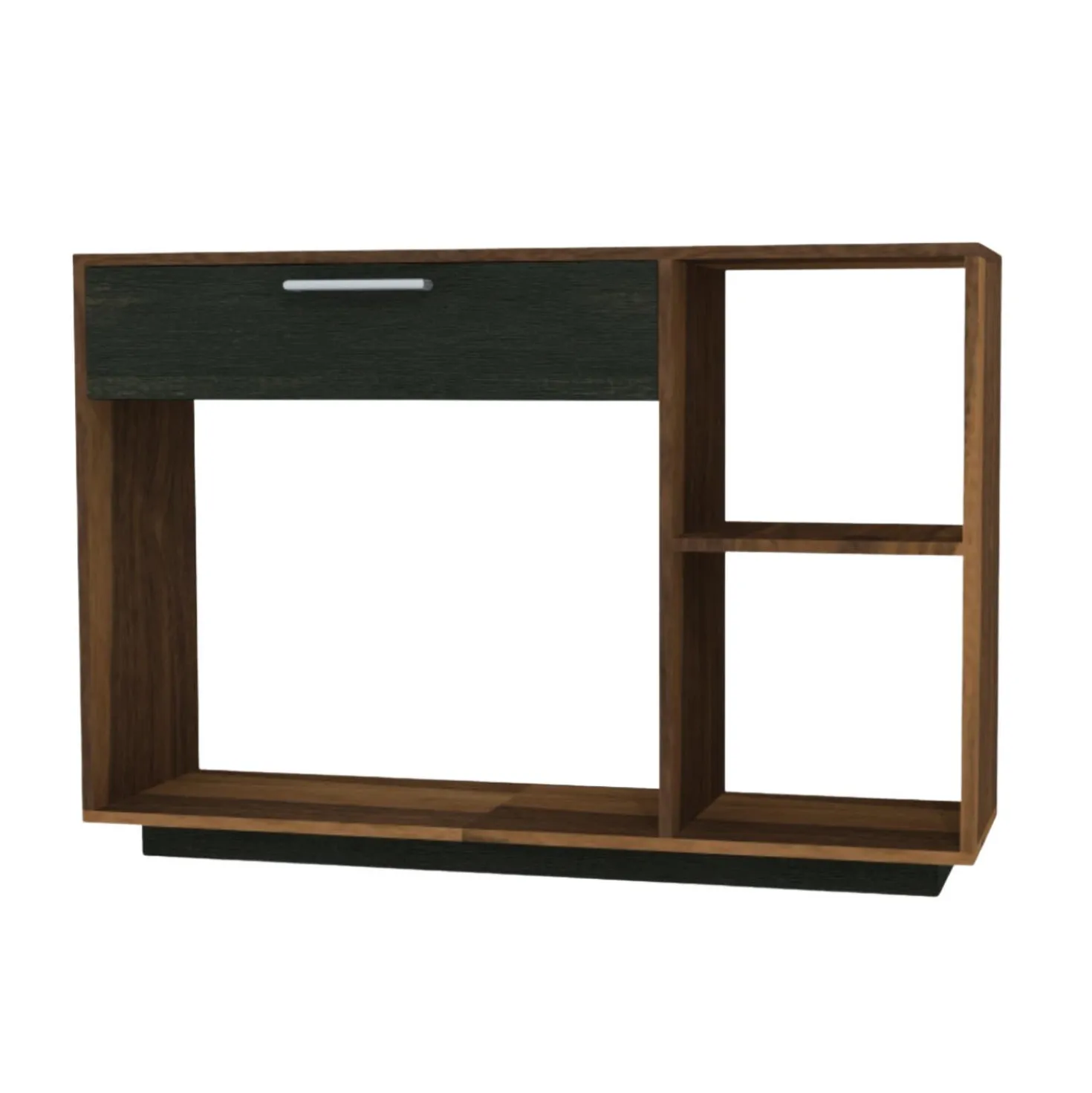 Table console - ardoise et noyer